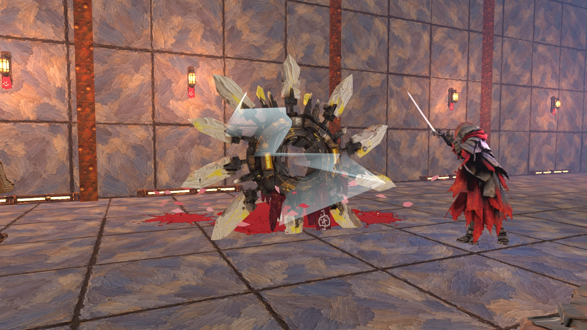 A close encounter with the bladed Thresher boss